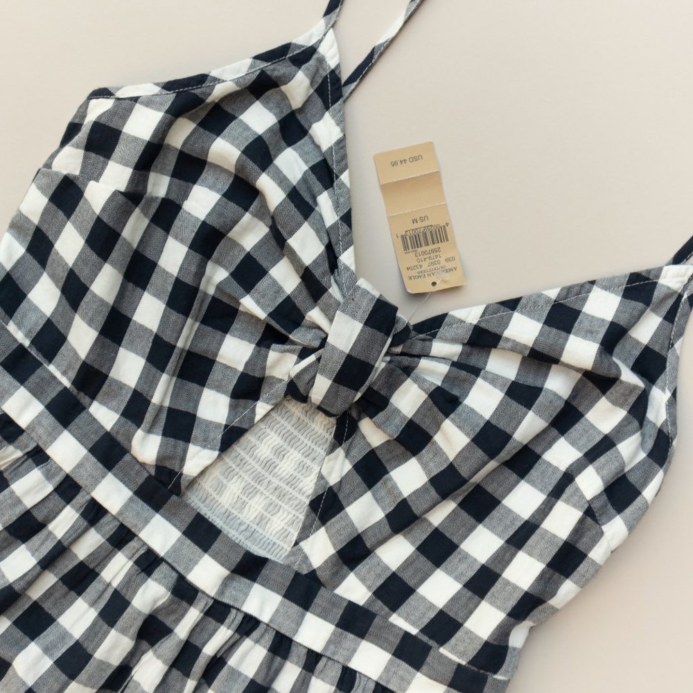 American Eagle Gingham Romper - image 2